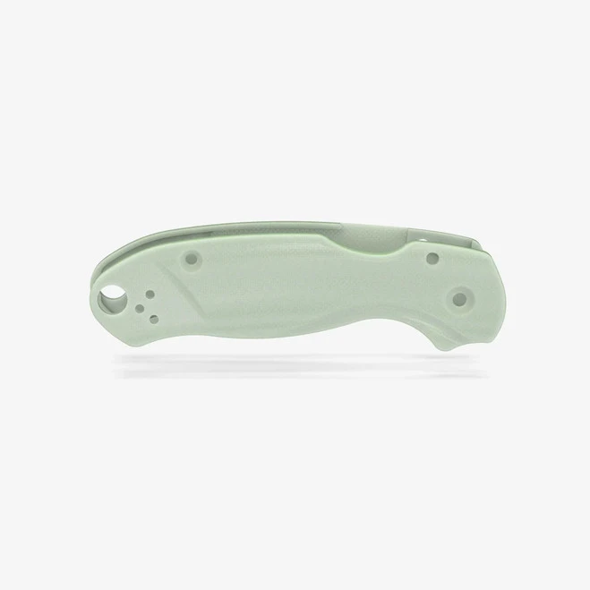 Flytanium Lotus Natural Jade G10 Scales For Spyderco Para 3 Knife FLY-1023NJ 2 Flytanium Lotus Natural Jade G10 Scales For Spyderco Para 3 Knife FLY-1023NJ - Image 2