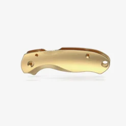 Flytanium Lotus Brass Scales For Spyderco Para 3 Knife FLY-1014
