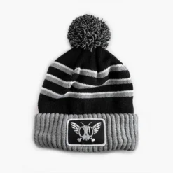 Flytanium DFS Corpo Knit Pom Beanie Black/White FLY-1190