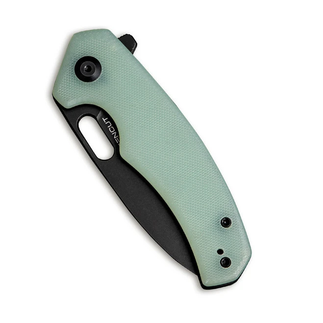 Discontinued Sencut Acumen Folding Knife Natural G10 Handle 9Cr18MoV Drop Point Plain Edge Black Stonewash Finish SA06C 3 Discontinued Sencut Acumen Folding Knife Natural G10 Handle 9Cr18MoV Drop Point Plain Edge Black Stonewash Finish SA06C - Image 3