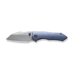 WE High-Fin Folding Knife Blue Titanium Handle 20CV Plain Edge Gray Stonewash Finish WE22005-3 -Knife Gear Shop 18f24c66 a0f6 4442 a33d df97f17b14bc 61801.1666203395