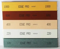 Edge Pro 1" Mounted Sharpening Stone Set 1 Of Each Grit 120 220 400 600 & 1000