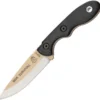 Tops Knives Mini Scandi Survival Fixed Blade Knife Black Micarta Handle Tan Blade MSK-SURV