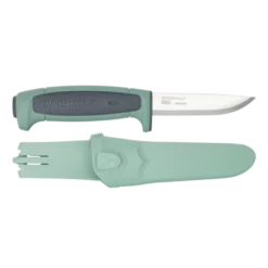 Mora Basic 546 Fixed Blade Knife Mint Green/Grey Polypropene Handle Stainless Steel Plain Edge M13957