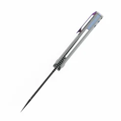 Kansept Bulldozer Front Flipper Folding Knife Gray Titanium/Timascus Clip Handle 20CV Plain Black Blade K1028A2 -Knife Gear Shop 281ddf8b 45cf 4383 8d66 f2ebaad05ad5 49992.1651155434