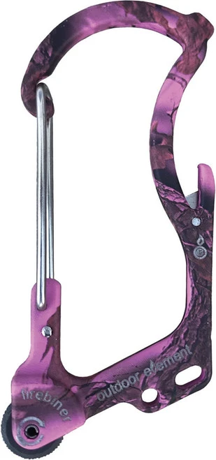 Outdoor Element Firebiner Survival Carabiner Magenta Camo Everstart Fire Wheel ODEF1CM 1 Outdoor Element Firebiner Survival Carabiner Magenta Camo Everstart Fire Wheel ODEF1CM