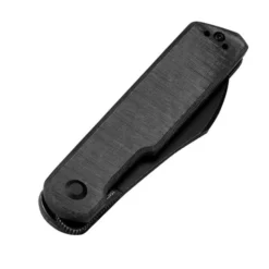 Kizer Klipper Folding Knife Black Micarta Handle 154CM Wharncliffe Plain Black Blade V3580C2 -Knife Gear Shop 3580 5 67716.1691589304