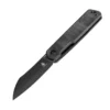 Kizer Klipper Folding Knife Black Micarta Handle 154CM Wharncliffe Plain Black Blade V3580C2