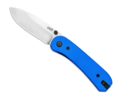 Knafs Lander EDC Folding Knife Blue Handle D2 Drop Point Plain Edge KLBL