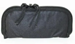Carry-All 9 Inch Black Padded Cordura Zipper Knife Pouch With 2 Pockets AC180