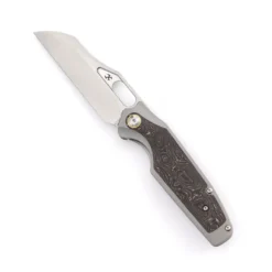 Kansept Tuckamore Folding Knife Titanium/Copper Carbon Fiber Handle 20CV Plain Edge Satin Finish K1052A2 -Knife Gear Shop 52K 4 74285.1692206224
