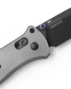Benchmade Bailout Folding Knife Gray Titanium Handle CPM-M4 Tanto Plain Gray Blade CPM-M4 BM537BK-2302 7 Benchmade Bailout Folding Knife Gray Titanium Handle CPM-M4 Tanto Plain Gray Blade CPM-M4 BM537BK-2302 -Knife Gear Shop 537B 3 60672.1696464927