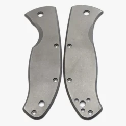 Flytanium Titanium Scales For Spyderco Tenacious Stonewash Finish FLY-573