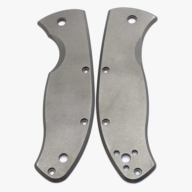 Flytanium Titanium Scales For Spyderco Tenacious Stonewash Finish FLY-573 1 Flytanium Titanium Scales For Spyderco Tenacious Stonewash Finish FLY-573