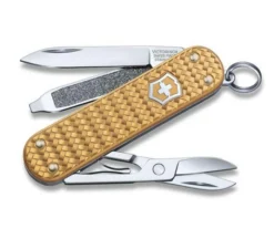 Victorinox Classic Precious Alox Collection Multi-tool Brass Gold Handle 0.6221.405G