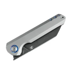 Kansept Bulldozer Front Flipper Folding Knife Gray Titanium/Timascus Clip Handle 20CV Plain Black Blade K1028A2 -Knife Gear Shop 96b405e8 cbbe 4459 9469 6ed67bfffaf5 73045.1651155438