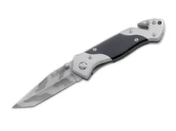 Boker High Risk Emergency Folding Knife Black G10/SS Handle 440A Plain Edge Camo Finish 01RY997