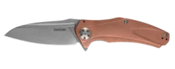 Kershaw Natrix XL Sub-Frame Lock Knife Copper Handle Plain D2 Edge 7008CU