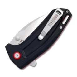 RoseCraft Little Chonk Folding Knife Black G10 Handle D2 Wharncliffe Plain Edge Stonewash Finish RCM006-BG -Knife Gear Shop BGG 2 01968.1689262253