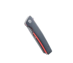 Bestech Slyther Folding Knife Black/RedG10 Handle 14C28N Plain Edge Grey Titanized Finish BG51C -Knife Gear Shop Bestech BG51C 03 69187.1673466290