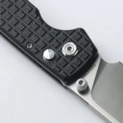 WMK Exclusive Vosteed Raccoon Button Lock Pocket Knife Black Micarta Frag Pattern Handle 14C28N Plain Edge RC3SVM13 -Knife Gear Shop Black Micarta Frag 6 50763.1679577816.1280.1280 36513.1683133358