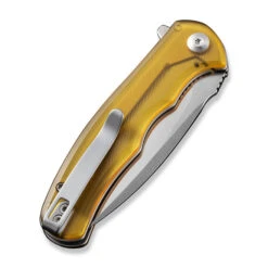 Civivi Mini Praxis Folding Knife Polished Ultem Handle D2 Drop Point Plain Edge Satin Finish C18026C-4 -Knife Gear Shop C18026C 4 Mini Praxis 5 50483.1696008773