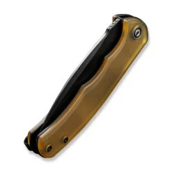 Civivi Mini Praxis Folding Knife Polished Ultem Handle D2 Drop Point Plain Edge Black Stonewash Finish C18026C-5 -Knife Gear Shop C18026C 5 Mini Praxis 6 16823.1696255600