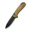 Civivi Button Lock Elementum II Folding Knife Bead Blast Ultem Handle Nitro-V Drop Point Plain Black Blade C18062P-8