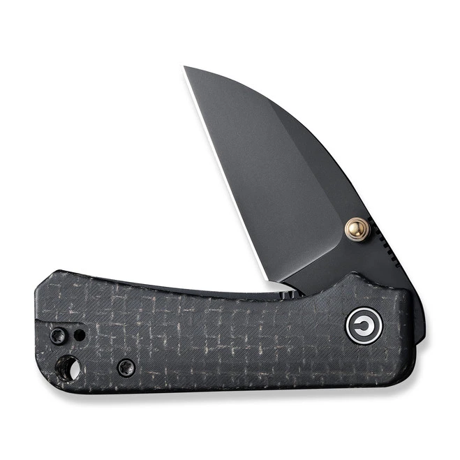 Civivi Baby Banter Folding Knife Black Burlap Micarta Folding Knife Nitro-V Wharncliffe Plain Black Blade C19068SC-1 3 Civivi Baby Banter Folding Knife Black Burlap Micarta Folding Knife Nitro-V Wharncliffe Plain Black Blade C19068SC-1 - Image 3