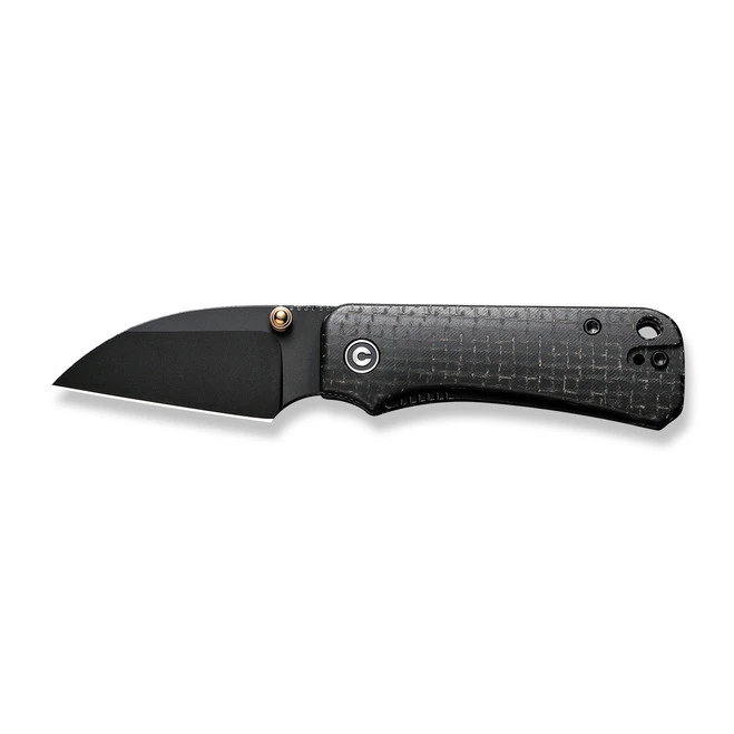 Civivi Baby Banter Folding Knife Black Burlap Micarta Folding Knife Nitro-V Wharncliffe Plain Black Blade C19068SC-1 8 Civivi Baby Banter Folding Knife Black Burlap Micarta Folding Knife Nitro-V Wharncliffe Plain Black Blade C19068SC-1 - Image 8