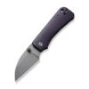 Civivi Baby Banter Folding Knife Purple Canvas Micarta Folding Knife Nitro-V Wharncliffe Plain Edge Gray Stonewash C19068SC-2