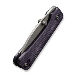 Civivi Baby Banter Folding Knife Purple Canvas Micarta Folding Knife Nitro-V Wharncliffe Plain Edge Gray Stonewash C19068SC-2 -Knife Gear Shop C19068SC 2 Baby Banter Wharncliffe 6 08124.1696002057