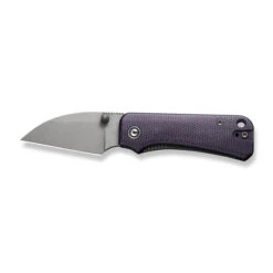 Civivi Baby Banter Folding Knife Purple Canvas Micarta Folding Knife Nitro-V Wharncliffe Plain Edge Gray Stonewash C19068SC-2 -Knife Gear Shop C19068SC 2 Baby Banter Wharncliffe 8 61361.1696002053