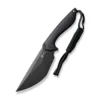 Civivi Concept 22 Fixed Blade Knife Black G10 Handle D2 Modified Tanto Plain Edge Black Stonewash Finish C21047-1