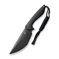 Civivi Concept 22 Fixed Blade Knife Black G10 Handle D2 Modified Tanto Plain Edge Black Stonewash Finish C21047-1
