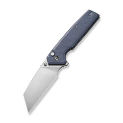 Civivi Amarite Folding Knife Neutral Blue Coarse G10 Handle Nitro-V Reverse Tanto Plain Edge Satin Finish C23028-1