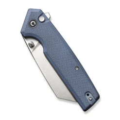 Civivi Amarite Folding Knife Neutral Blue Coarse G10 Handle Nitro-V Reverse Tanto Plain Edge Satin Finish C23028-1 -Knife Gear Shop C23028 1 Amirite 4 31059.1695998164