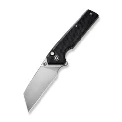 Civivi Amarite Folding Knife Black Coarse G10 Handle Nitro-V Reverse Tanto Plain Edge Satin Finish C23028-2