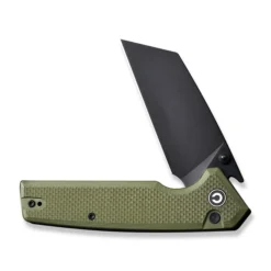Civivi Amarite Folding Knife OD Green Coarse G10 Handle Nitro-V Reverse Tanto Plain Edge Black Finish C23028-3 -Knife Gear Shop C23028 3 Amirite 3 40517.1695999639
