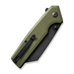 Civivi Amarite Folding Knife OD Green Coarse G10 Handle Nitro-V Reverse Tanto Plain Edge Black Finish C23028-3 -Knife Gear Shop C23028 3 Amirite 5 47747.1695999640