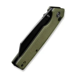 Civivi Amarite Folding Knife OD Green Coarse G10 Handle Nitro-V Reverse Tanto Plain Edge Black Finish C23028-3 -Knife Gear Shop C23028 3 Amirite 6 68546.1695999639
