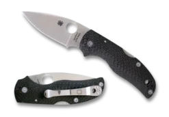 Spyderco Native 5 Knife Black Carbon Fiber Handle CPM-S90V Plain Edge C41CFFP5