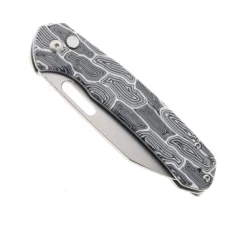 WMK Exclusive CJRB Pyrite Wharncliffe Folding Knife Black & White Gmascus G10 Handle AR-RPM9 Wharncliffe Plain Edge Stonewash Finish J1925A-DBW -Knife Gear Shop CJRB J1925A DBW 01 76634.1685545299