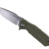 WMK Exclusive Real Steel 3605F Control Flipper Green G10 & Stainless Handle D2 Blade 7213