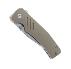 Dark Bolt Design Stratus Folding Knife Desert Tan G10 Handle 20CV Drop Point Plain Edge -Knife Gear Shop DARK BOLT DESIGN DROP POINT TAN G10 01 96351.1696434481