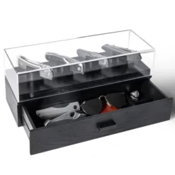 Holme & Hadfield The Knife Deck Knife Display Case Pocket Knife Storage Black