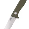 Schnitzel DU Childrens Fixed Blade Knife OD Green G10 Handle 14C28N Plain Edge SNL-02G