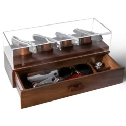 Holme & Hadfield The Knife Deck Knife Display Case Pocket Knife Storage Walnut