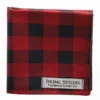 Issuing Stitches 10 X 10 Microfiber Knife Cleaning Cloth Hank Red & Black Plaid