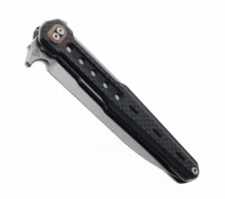 Noc Knives Dicoria Fixed Blade Knife Black G10 Handle 440C Plain Edge Satin Finish DG12-BLK -Knife Gear Shop NOC DG12 BLK 01 71699.1675109696